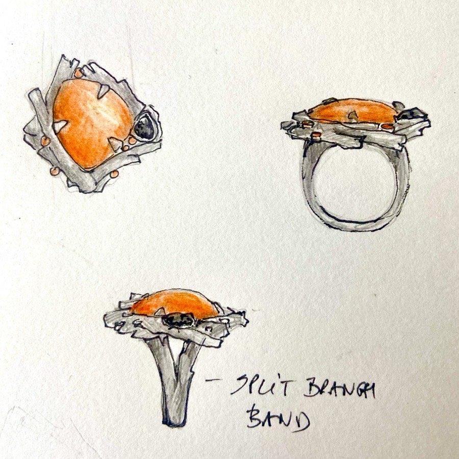 Fire opal ring web